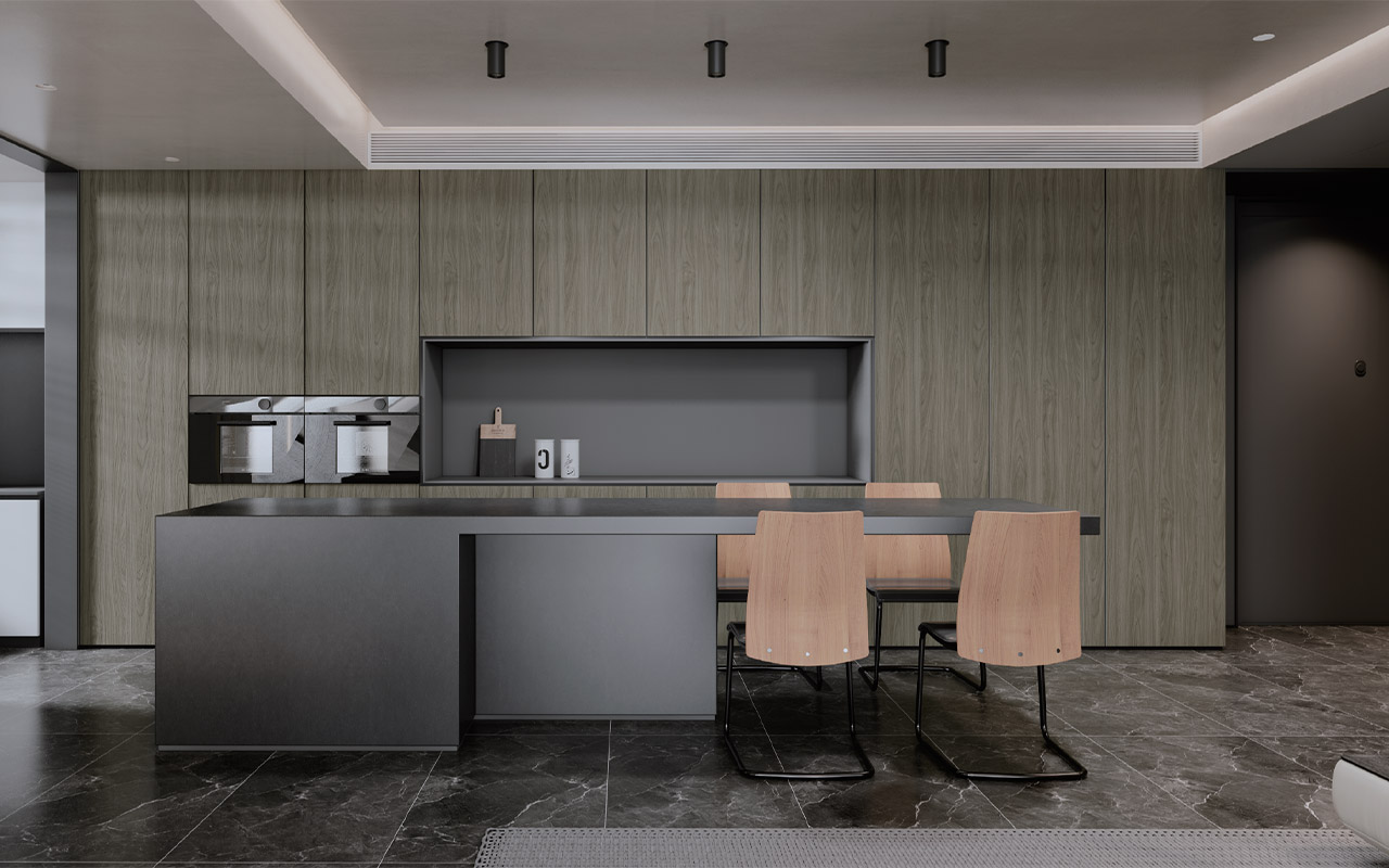 蘇亞胡桃生態板-板材全屋定制案例