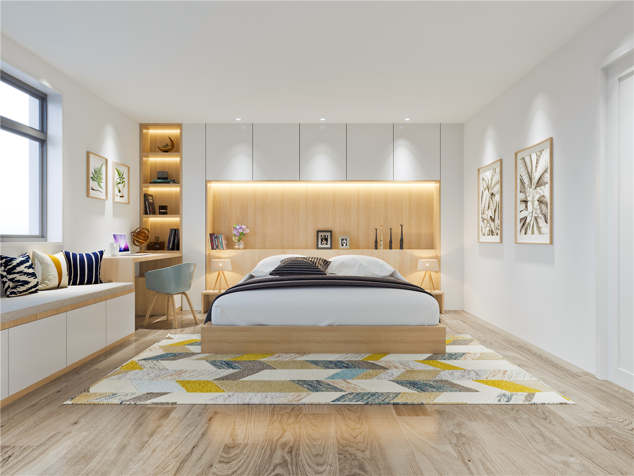 雪山白生態板-板材全屋定制案例