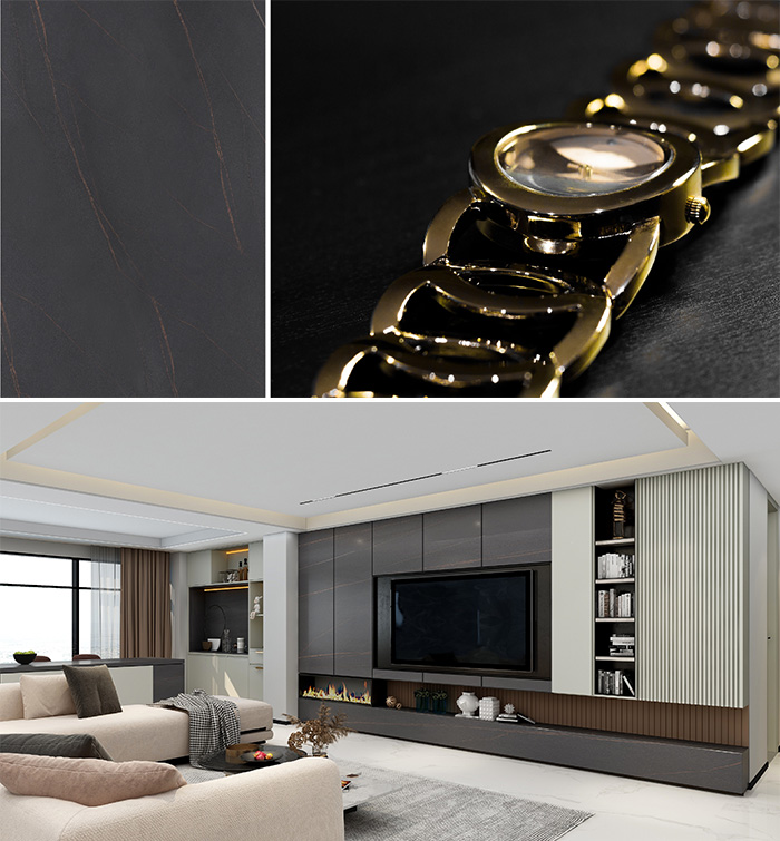 電視柜板材勞倫黑金